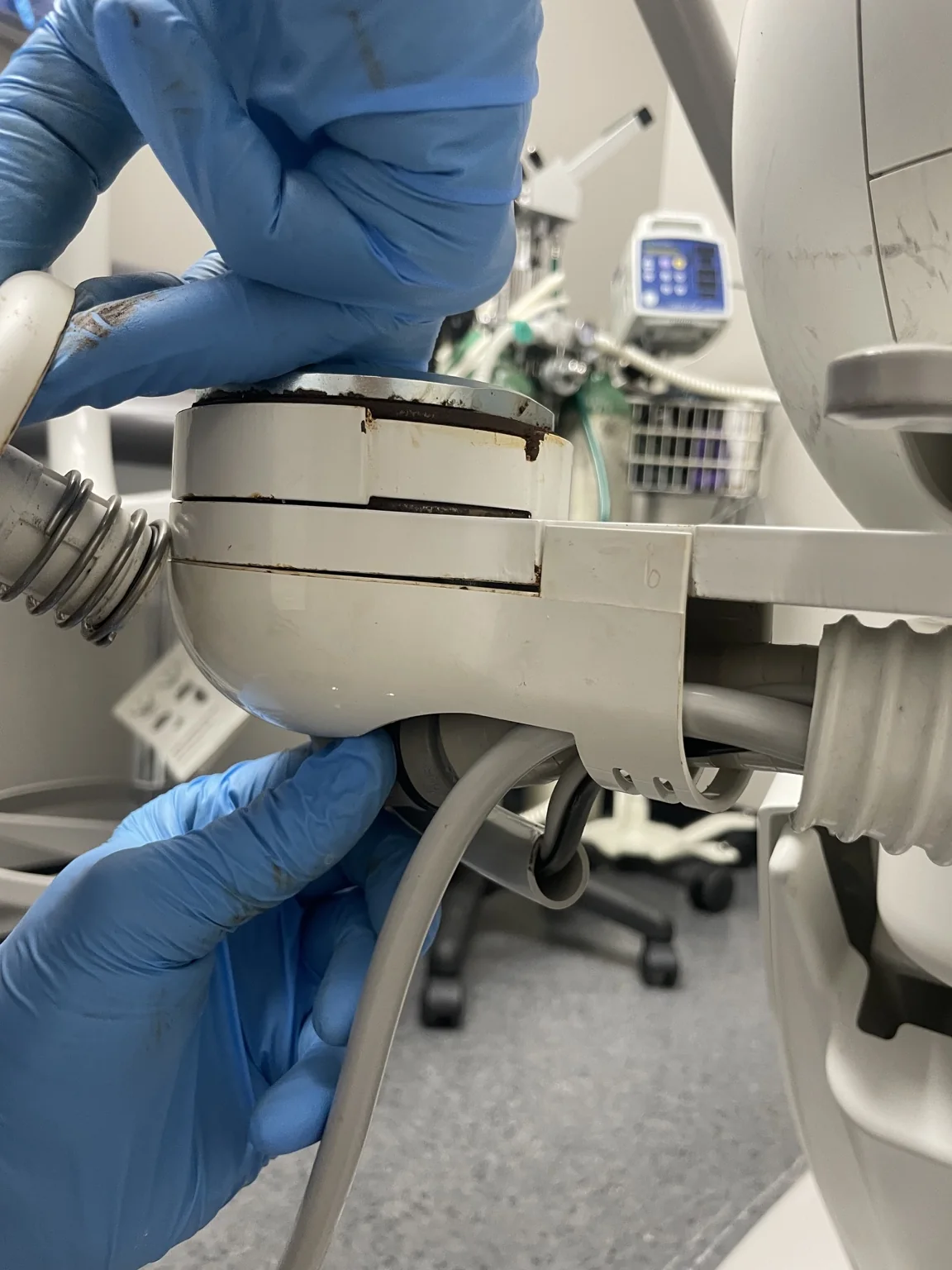 Dental chair repair